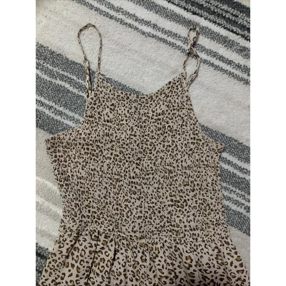 Womens japna Spaghetti Strap Jumpsuit Leopard Prints‎ M - Picture 4 of 9